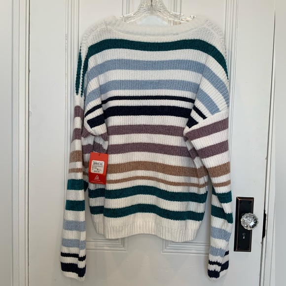 NWT Ripzone Jasper Pullover Sweater Multi Striped - Size XL - Picture 2 of 5
